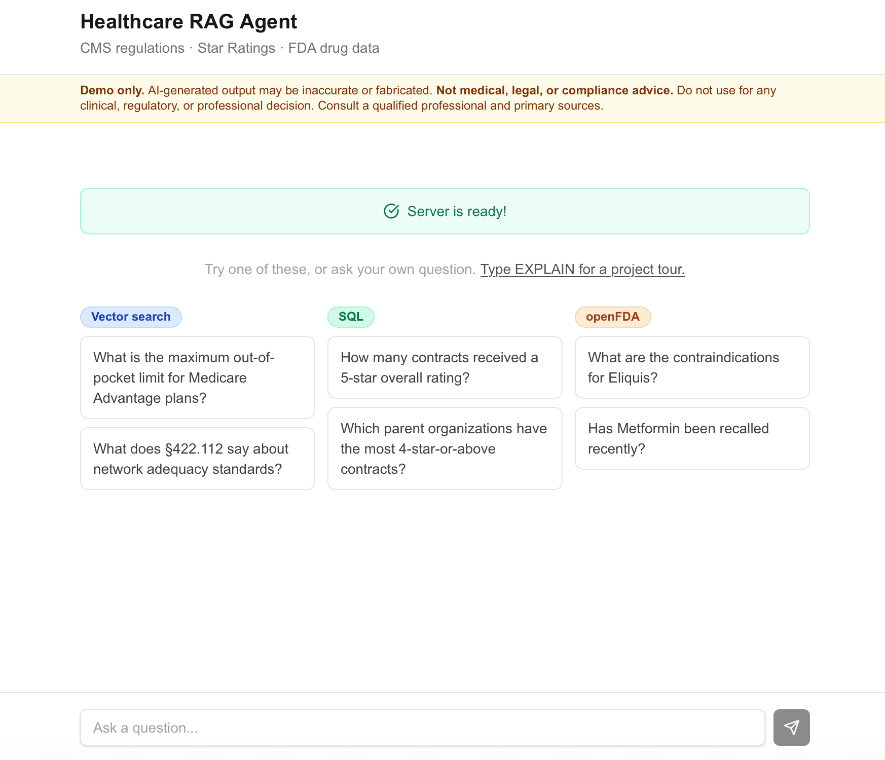 Healthcare RAG Agent